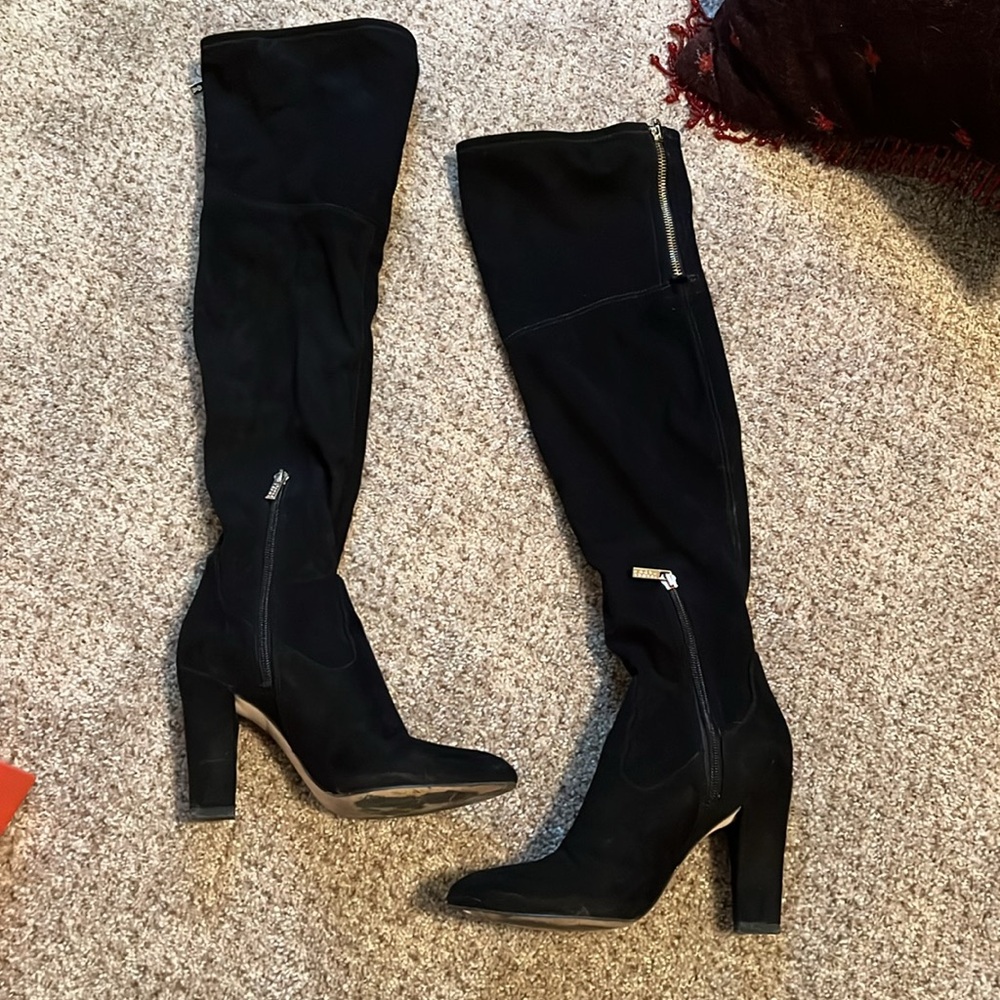 Black Knee High Boots